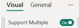 Auto-complete Filter: This fundamental setting controls whether the visual allows entry of one filter term, or