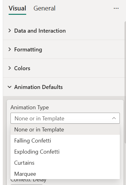 Multi-format Card: Currently there are four main animation types