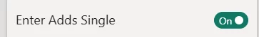 Auto-complete Filter: When 'Enter Adds Single' is enabled, if the visual has suggested additional, non-typed