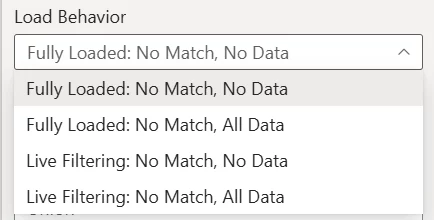 Auto-complete Filter: You can also control whether a) the visual only starts to filter when all data for it is
