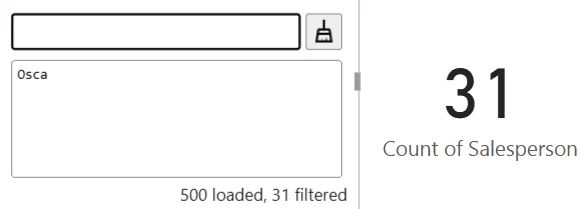 Auto-complete Filter: When 'Enter Adds Single' is enabled, if the visual has suggested additional, non-typed (view 4)