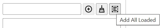 Auto-complete Filter: Buttons / links for different features can be selectively shown, using toggle settings (view 2)