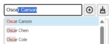 Auto-complete Filter: When 'Selecting Auto-Adds' is enabled (the default), picking an item in the pick list will (view 2)