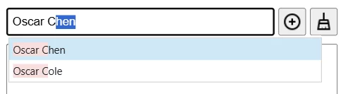 Auto-complete Filter: 'Keep List Open' is similar, where the list will remain open after a selection is made (view 3)