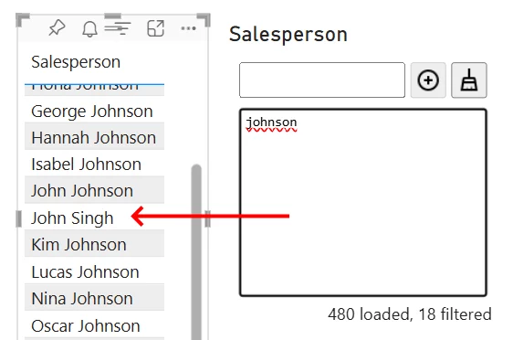 Auto-complete Filter: The 'List Not Fuzzy' setting, when enabled, forces fuzzy matching to only apply to the (view 2)