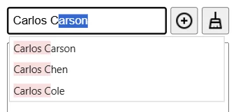 Auto-complete Filter: 'List Placement' lets you change where the pick list is placed (view 2)