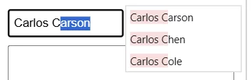 Auto-complete Filter: 'List Placement' lets you change where the pick list is placed (view 4)