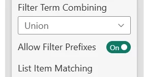 Auto-complete Filter: Starting in version 3