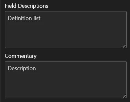 LLM AI Charts: You can provide explicit requests and clarifications using the commentary and field description