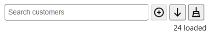 Auto-complete Filter: the default look - a plain entry box with standard buttons