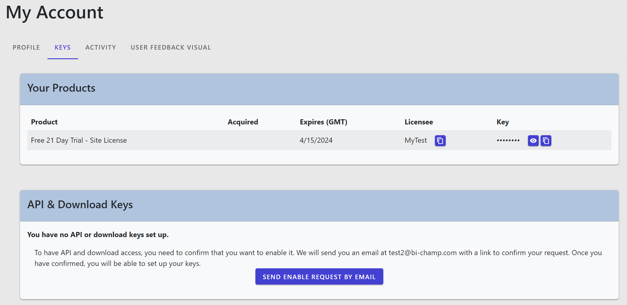 User Feedback Capture: If you want to use your own data, use your client secret value, in place of